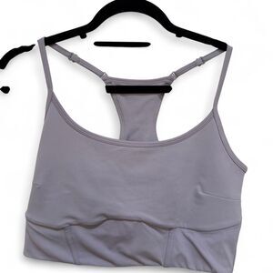 Blogilates Women's Lavender Purple Corset Crop Top Sports Bra